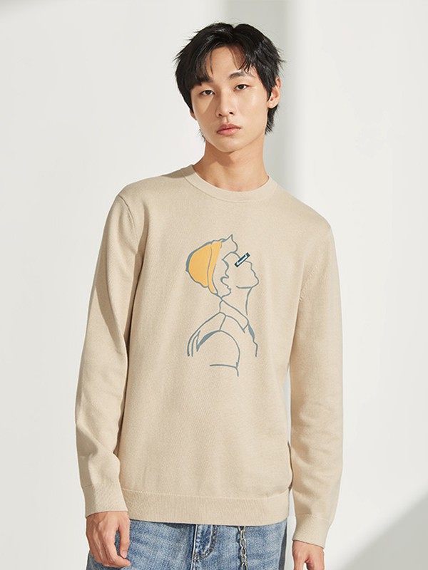 A21休闲装2023春夏季米色T恤