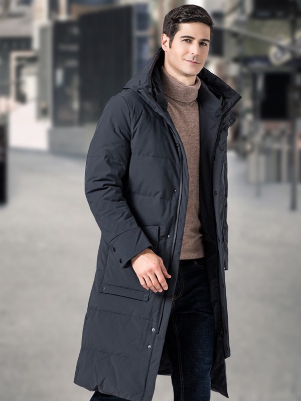 阿基米德男装2022秋冬季黑色派克服