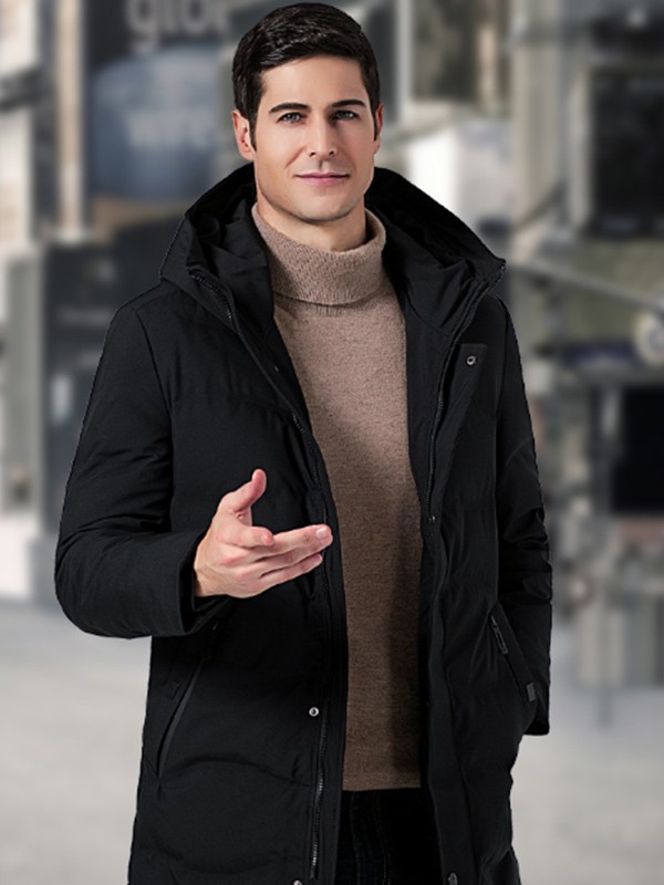 阿基米德男装2022秋冬季咖啡色毛衣