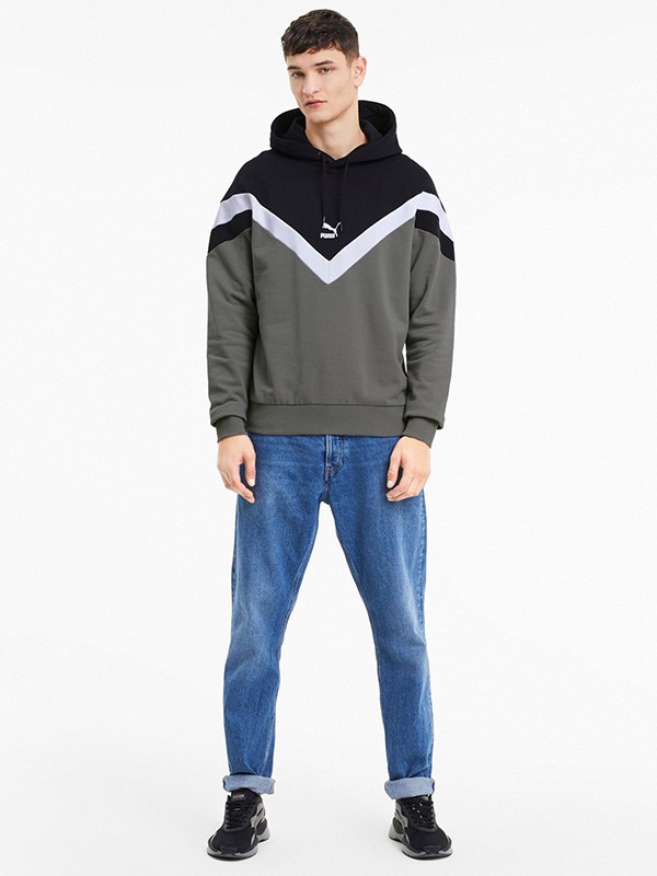 彪马运动装2022秋冬季藏蓝色阔腿裤