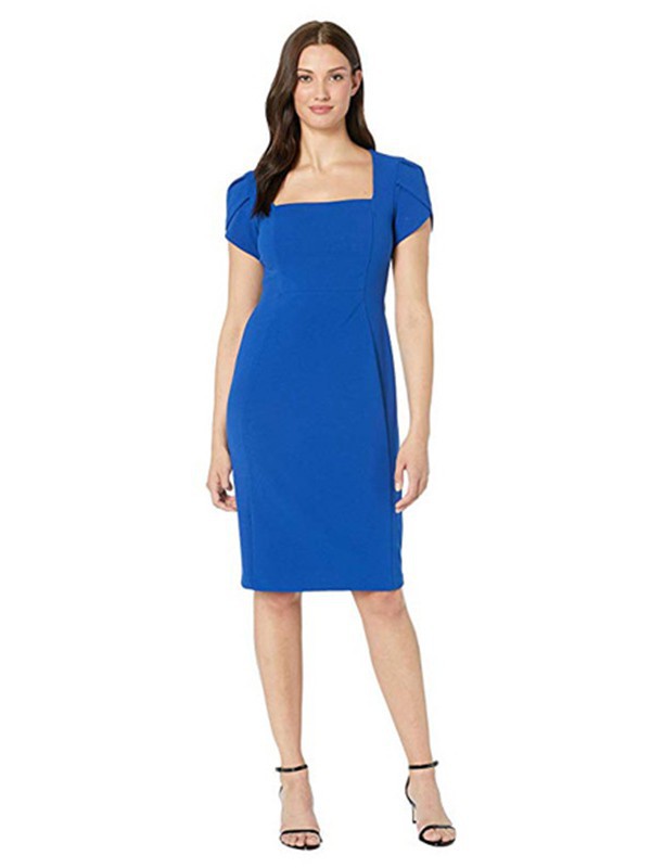 安妮克莱因女装2023春夏季蓝色连衣裙