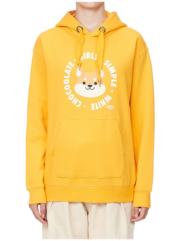 chocoolate女装2022秋冬季黄色卫衣