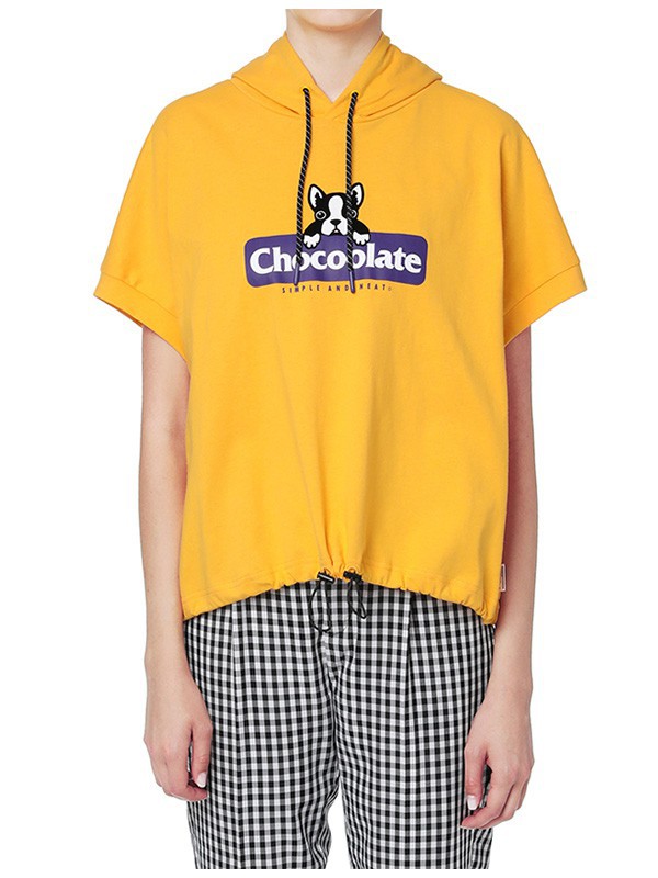 chocoolate女装2022秋冬季黄色卫衣