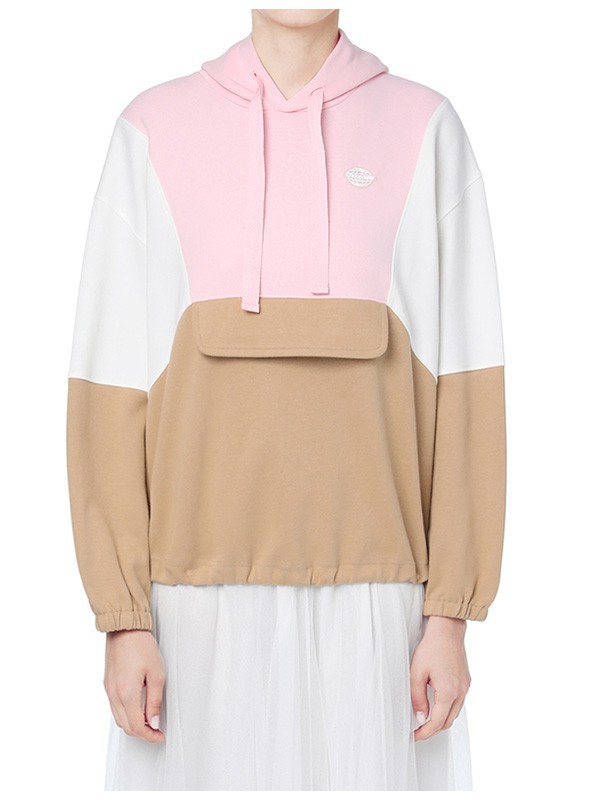 chocoolate女装2022秋冬季拼色卫衣