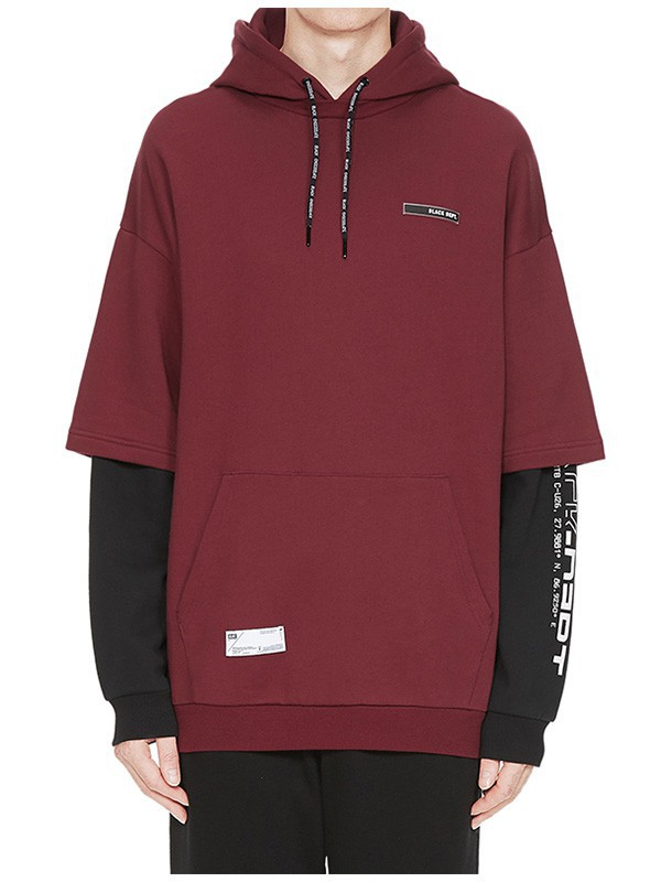 chocoolate女装2022秋冬季酒红色卫衣