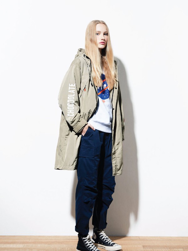 chocoolate女装2022秋冬季卡其色风衣