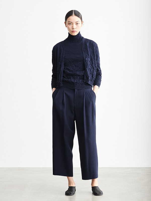 msmin2022秋冬季黑色阔腿裤