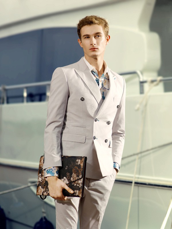 法蘭·诗顿男装2022秋冬季灰色西装