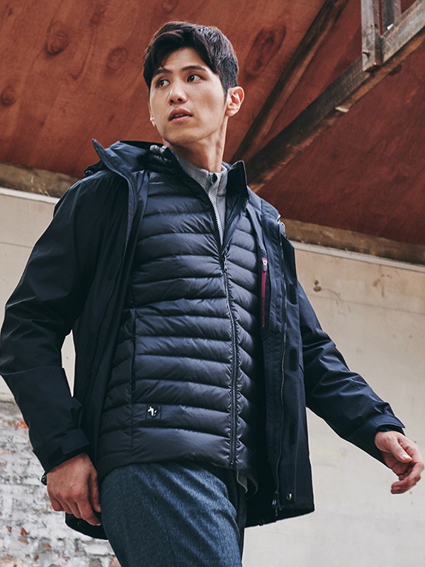 布来亚克女装2022秋冬季黑色棉服