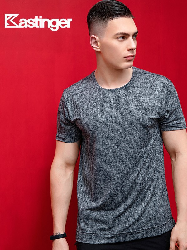 卡斯汀格运动装2023春夏季黄色T恤