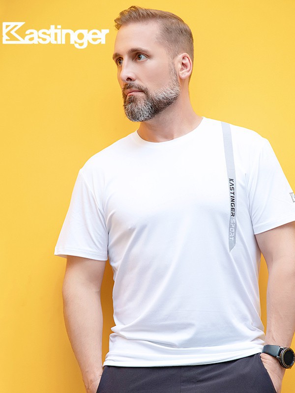 卡斯汀格运动装2023春夏季白色T恤
