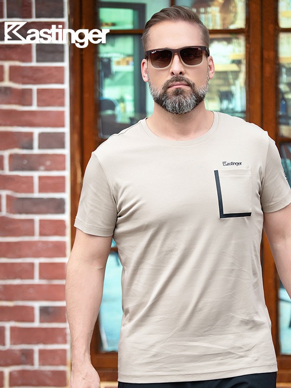 卡斯汀格运动装2023春夏季米色T恤