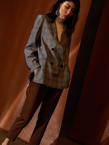 慕歌女装2022秋冬季军绿色长裤