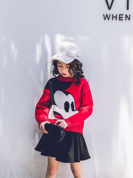 韩米娜童装2022秋冬季黑色短裙