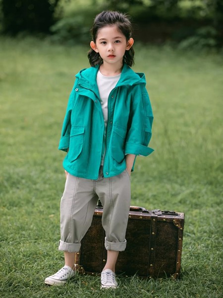 韩米娜童装2022秋冬季灰色长裤