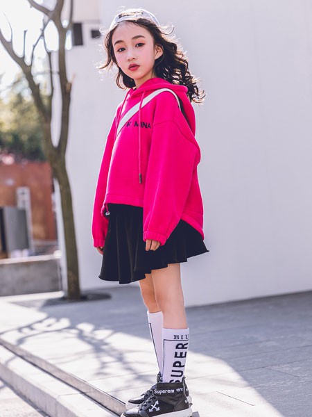 韩米娜童装2022秋冬季粉色外套