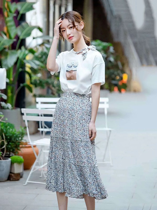 ISSUE亦抒女装2023春夏季白色T恤