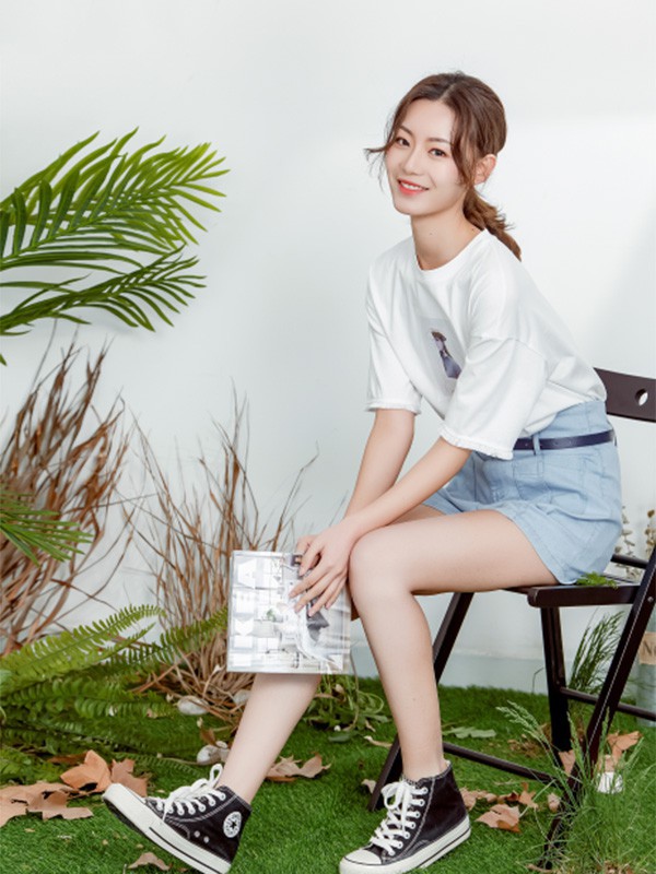 ISSUE亦抒女装2023春夏季白色T恤