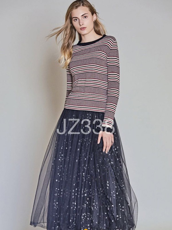 鹿邦女装2022秋冬季棕色针织衫