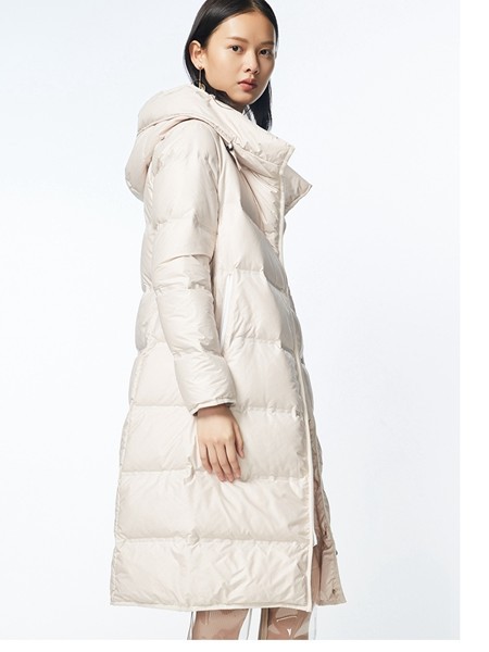 芭芭利亚babaliya女装2022秋冬季白色棉服