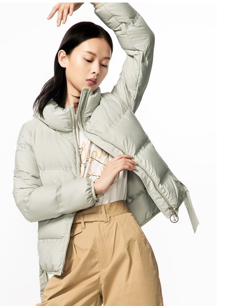 芭芭利亚babaliya女装2022秋冬季黄色长裤