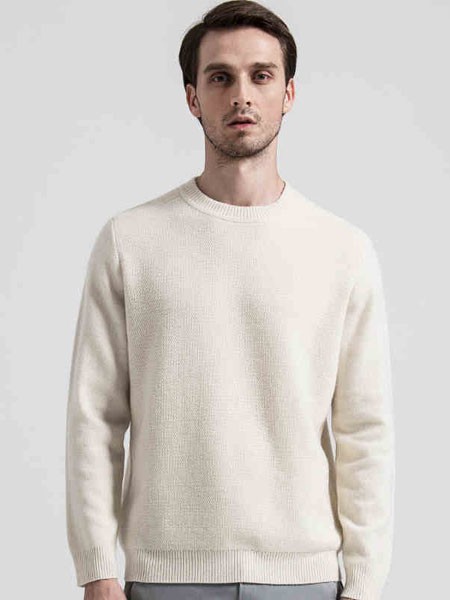 红太羊绒羊衫毛衫2022秋冬季白色毛衣