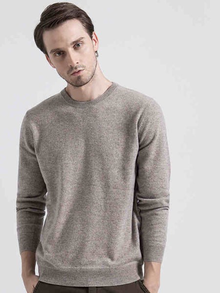 红太羊绒羊衫毛衫2022秋冬季灰色毛衣