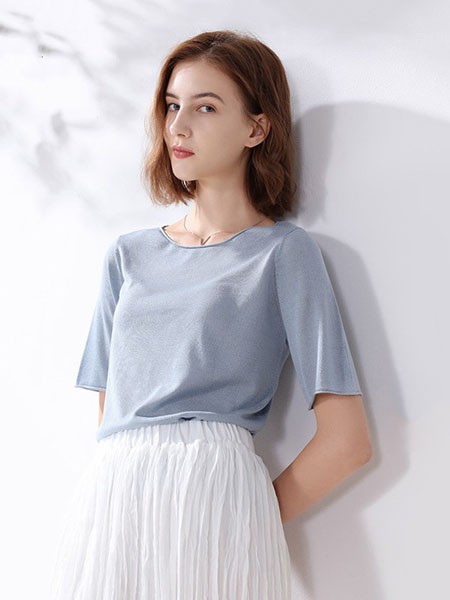 科蒙博卡女装2023春夏季白色长裙