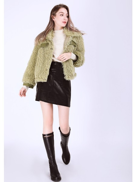 爱町女装2022秋冬季黑色短裙