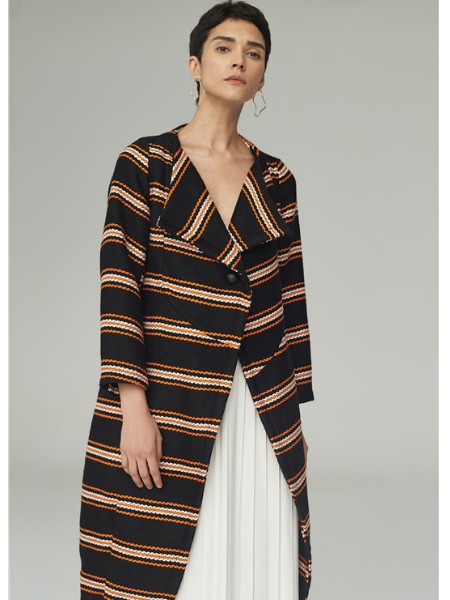 清静语女装2022秋冬季黑色外套