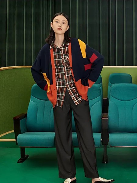 旦可韵女装2022秋冬季黑色长裤