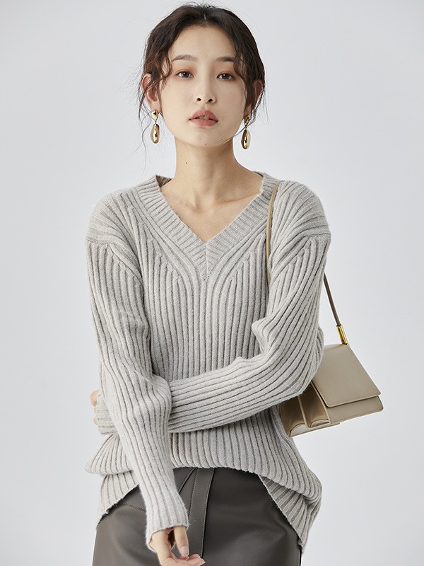 MYMO2022秋冬季灰色毛衣