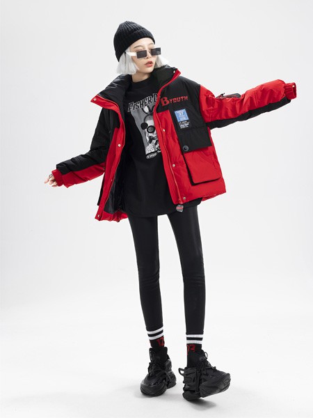 拓谷2022秋冬季红色派克服