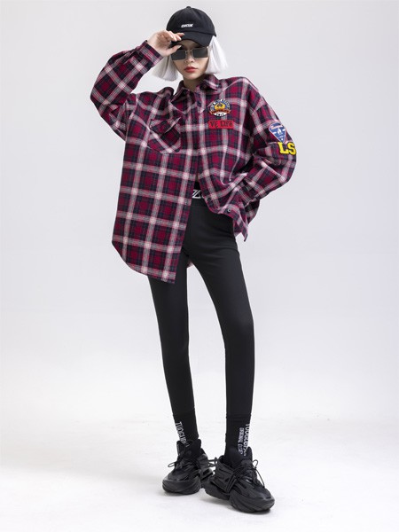 拓谷2022秋冬季酒红色衬衫