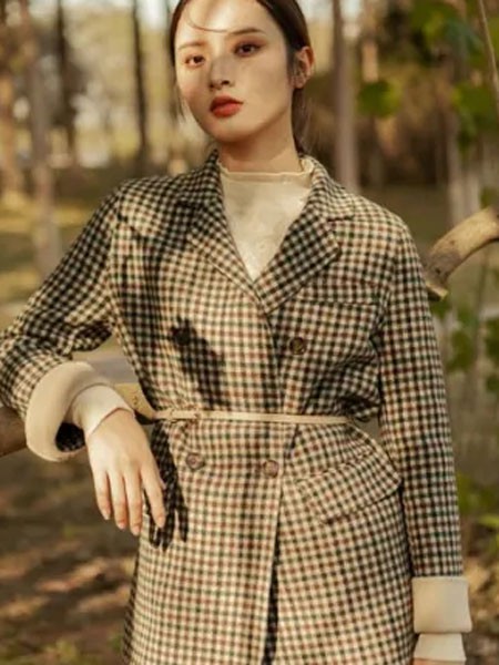 夏斐.素CHAFER.SU女装2022秋冬季灰色大衣