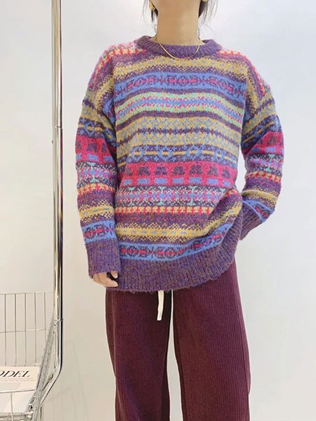 千城2022秋冬季酒红色阔腿裤