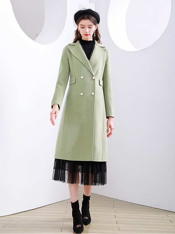 未风2022秋冬季绿色大衣