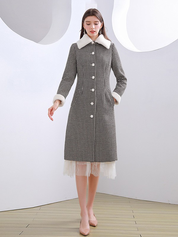 未风WIFING女装2022秋冬季灰色连衣裙