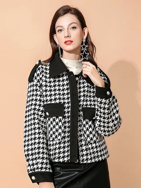 优韩一号2022秋冬季灰色大衣