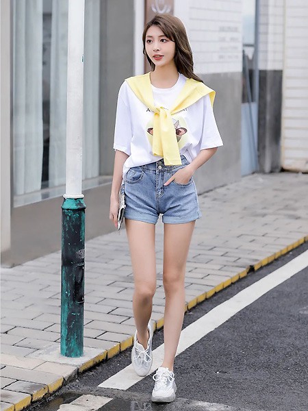 优韩一号UHAN1女装2023春夏季白色T恤