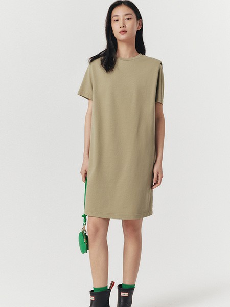 OrangeDesire2023春夏季绿色连衣裙