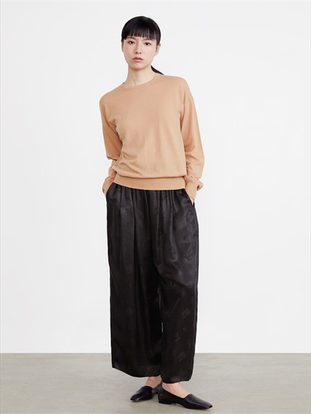 msmin2023春夏季黑色阔腿裤