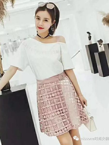 MISSONE女装2022春夏季白色T恤