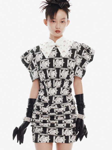 lefame2023春夏季白色连衣裙