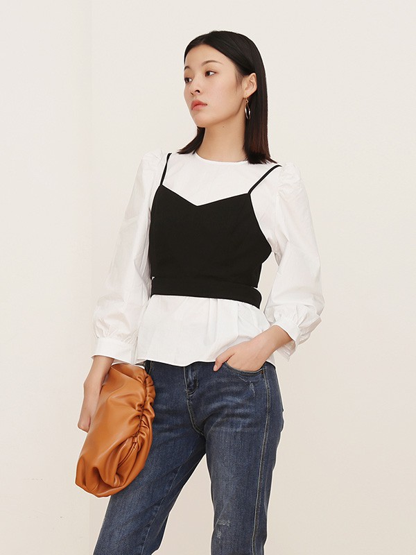 迷丝布女装2022秋冬季白色T恤