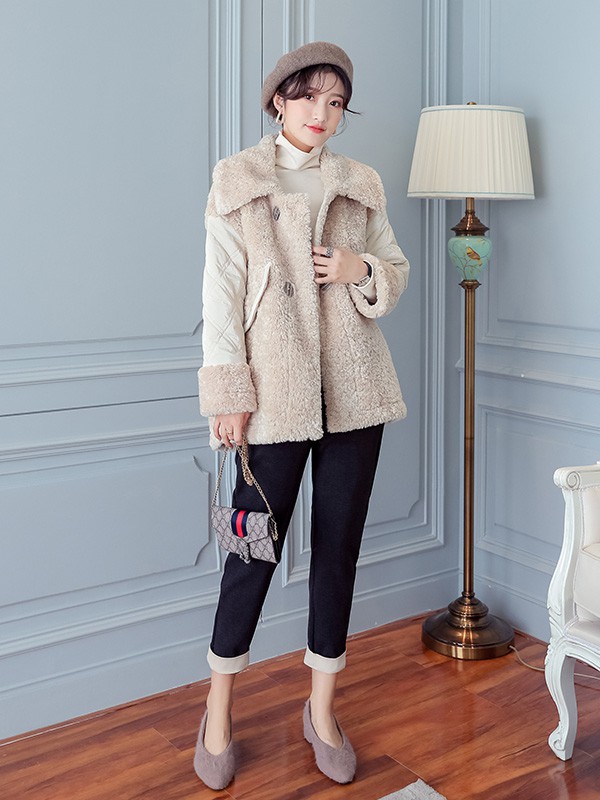 样女装2022秋冬季白色大衣