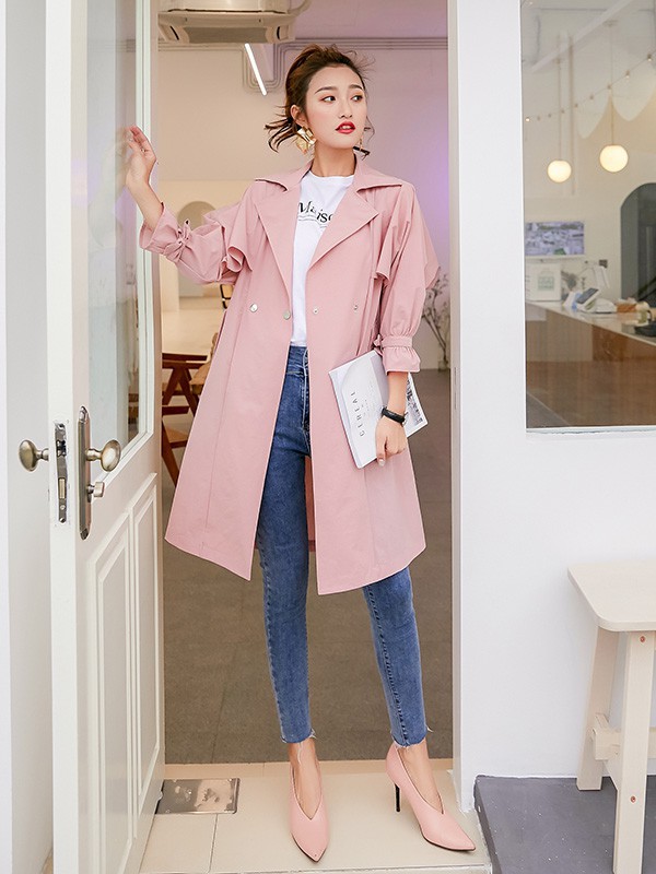 样女装2022秋冬季藏蓝色长裤