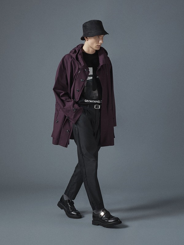 INITIAL伊迪索女装2022秋冬季酒红色风衣