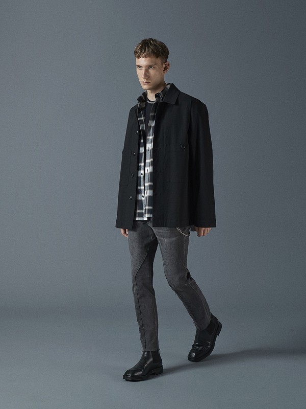 INITIAL伊迪索女装2022秋冬季黑色大衣