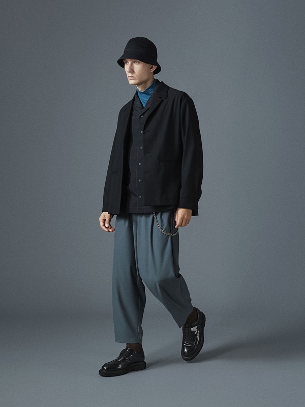 INITIAL伊迪索女装2022秋冬季黑色阔腿裤